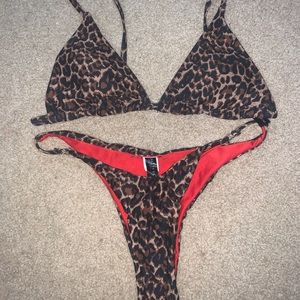 Cheetah print bikini